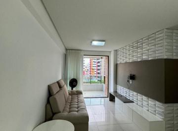 Apartamento · 82m² · 3 Quartos · 1 Vaga · Apartamento 100% mobiliado para locação no Edifício Personale, localizado na Ponta Verde.