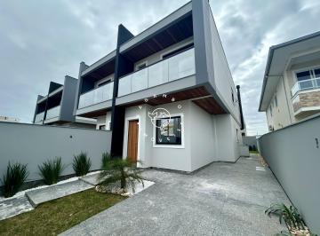 Casa · 127m² · 3 Quartos · 2 Vagas · Sobrado novo com 3 Quartos, Suíte, Sacada e Área Gourmet | Nova Palhoça – Palhoç