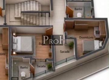 Casa · 164m² · 3 Quartos · 2 Vagas · Sobrado em Jardim Paraíso, Santo André/SP de 164m² 3 quartos à venda por R$ 1.000.000,00