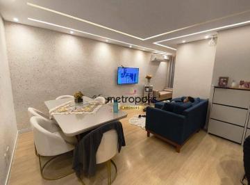 Sala · Cobertura com 2 dormitórios para alugar, 69 m² por R$ 3.667,00/mês - Vila Alice - Santo André/SP