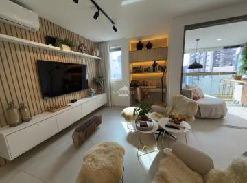 Sala 02 ambientes com varanda · Apartamento alto luxo todo montado com vista para o Le Quartier com área de laze