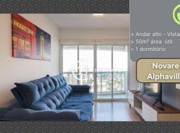 d389da598c83046233628c2fddb577b7f0f7f749 · Apartamento com 1 dormitório para alugar, 50 m² por R$ 5.046,00/mês - Melville Empresarial II - Baru