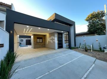 Casa · 155m² · 3 Quartos · 4 Vagas · Casa térrea, 3 suítes, espaço gourmet com churrasqueira e piscina, 4 vagas de garagem. Sapucaia do S