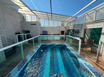 Apartamento · 207m² · 3 Quartos · 3 Vagas · Cobertura 3 dormitórios (2 suítes) na Guilhermina – Praia Grande/SP
