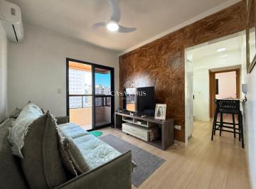 Apartamento · 38m² · 1 Quarto · 1 Vaga · Apartamento 1 Dorm, Mobiliado, com Varanda e 1 Vaga no Tupi | Praia Grande-SP