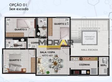 Apartamento · 128m² · 3 Quartos · 1 Vaga · APARTAMENTO COBERTURA COM 3 QUARTOS, 1 SUITE, AREA GOURMET E 1 VAGA DE GARAGEM NO BAIRRO TUPI - BELO