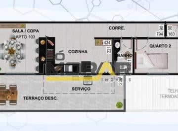Apartamento · 83m² · 2 Quartos · 1 Vaga · APARTAMENTO COM AREA PRIVATIVA , 2 QUARTO E 1 VAGA DE GARAGEM NO BAIRRO TUPI - BELO HORIZONTE BH/MG