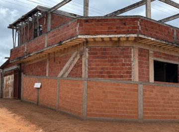 Fachada principal externa · CASA SOBRADO SEMI-CONSTRUÍDA | MANSÕES LAGO DO DESCOBERTO - ÁGUAS LINDAS/GO