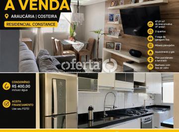Apartamento · 47m² · 2 Quartos · 1 Vaga · Apartamento em Araucária / Costeira