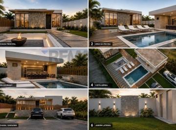 Casa · 182m² · 3 Quartos · Casa de Alto Padrão com 3 suítes e piscina no Águas de Sauípe
