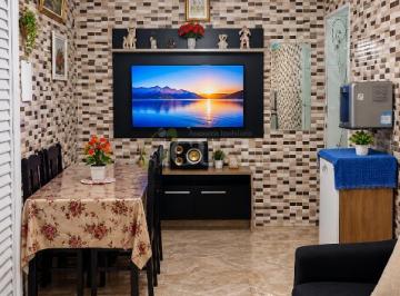 Sala de estar e jantar · Apartamento CDHU à venda - Parque dos Pássaros - Santo André