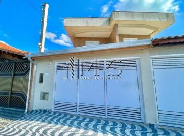 Casa · 90m² · 2 Quartos · 2 Vagas · Casa Geminada Sobrado à Venda em Maracanã Praia Grande - 2 Quartos