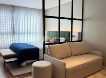 Apartamento · 30m² · 1 Quarto · Auxiliadora Predial aluga studio de 30 m², totalmente mobiliado e equipado, foi pensado para quem bu