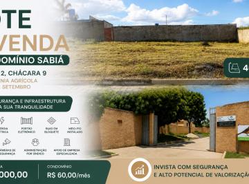 Terreno , Vicente Pires · Lote à Venda Condomínio Sabiá 400m² Rua 2 Chácara 9 Colônia Agrícola 26 de Setembro DF Segurança