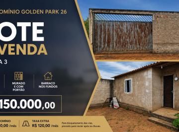 Casa de 1 quarto, Vicente Pires · Lote 400m² à Venda Golden Park 26 Rua 3 Murado com Portão Barraco Investimento Brasília