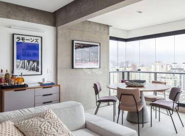Apartamento · 73m² · 1 Quarto · 1 Vaga · Apartamento de 73m² em Pinheiros mobiliado com vaga na garagem