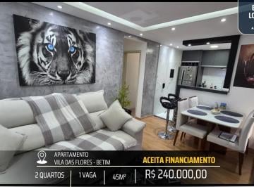Apartamento · 45m² · 2 Quartos · 1 Vaga · APARTAMENTO PLANEJADO EM FINO ACABAMENTO - 2 QUARTOS PLANEJADOS COZINHA PLANEJADA 1 VAGA COBERTA