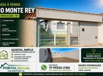 Casa · 45m² · 2 Quartos · 2 Vagas · Casa à venda no bairro Monte Rey I em Piracicaba com 2 dormitórios, 45m² e 2 ...