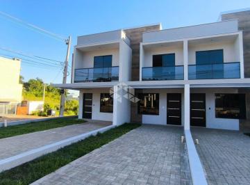 Casa · 77m² · 2 Quartos · 2 Vagas · Sobrado à venda com 2 dormitórios, 2 suítes e pátio no bairro Conventos Lajeado