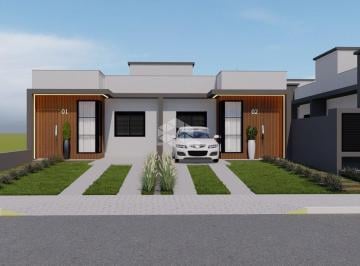 Casa · 64m² · 2 Quartos · 2 Vagas · Casa Geminada com 2 Dormitórios e Amplo Pátio no bairro São Bento em Lajeado| Entrega em 2027