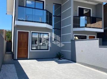 Casa · 100m² · 2 Quartos · 2 Vagas · CASA SOBRADO COM 2 DORMITÓRIOS EM PALHOÇA - SC, BAIRRO BELA VISTA À VENDA