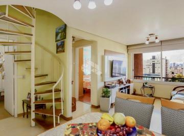Apartamento · 97m² · 2 Quartos · 1 Vaga · Cobertura duplex com terraço, reformada, 2 dormitórios e 1 vaga escriturada 97 m² no Menino Deus em