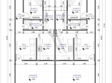 Casa · 84m² · 2 Quartos · 1 Vaga · Casa à venda no bairro Residencial Parque Araguaia II - Goianésia/GO, Zona Rural