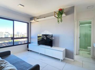 01 · 1 dorm, 1 vaga, 42m² privativos - Mobiliado - Menino Deus