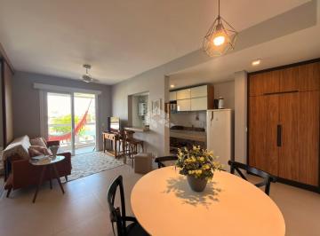 Apartamento · 58m² · 1 Quarto · 1 Vaga · Loft mobiliado com 58m² privativos e 1 vaga no condomínio fechado Rossi Atlântida em Xangri-Lá