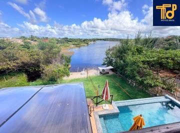 Casa · 322m² · 5 Quartos · 4 Vagas · Casa finamente decorada no condominio Águas de Sauipe, com 5 suites, ao lado do rio, com piscina, Po