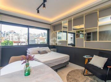 Apartamento · 25m² · 1 Quarto · 1 Vaga · Loft Mobiliado à Venda no Coração do Moinhos de Vento - Porto Alegre