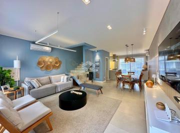 Casa · 143m² · 3 Quartos · 1 Vaga · Casa Sobrado de 3 dormitórios sendo uma suíte mobiliado em Condomínio Fechado em Capão da Canoa