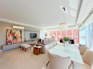 Apartamento · 139m² · 3 Quartos · 2 Vagas · Apartamento 3 dormitórios/quartos alto padrão, mobiliado e decorado com vista mar 2 box/vagas de gar