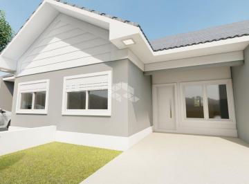 Casa · 61m² · 2 Quartos · 1 Vaga · Casa geminada com 2 dormitórios em Linha Santa Cruz