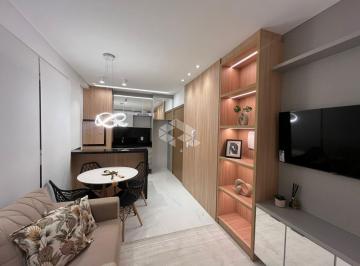 Apartamento · 33m² · 1 Quarto · Apartamento 1 dormitório, banheiro social, estar, jantar, cozinha, churrasqueira, prédio com Infra c