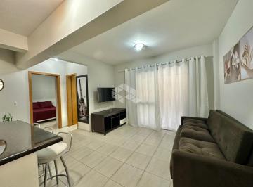 Apartamento · 56m² · 1 Quarto · 1 Vaga · Apartamento 1 dormitório, mobiliado, 1 quadra do mar, 1 box de garagem na Zona Nova em Capão da Cano