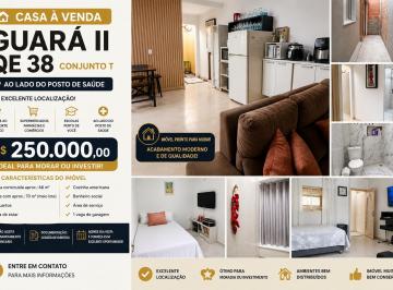 Casa de 2 quartos, Guará · Casa 2 Quartos à Venda no Guará II QE 38 | 68m² | Lote 70m² | Garagem | Excelente Localização