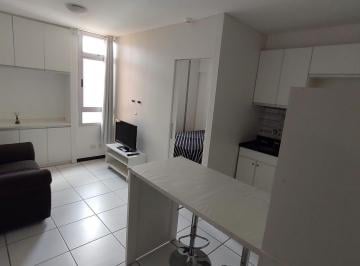 Apartamento · 1 Quarto · 1 Vaga · ARVOREDO IMÓVEIS ALUGA KIT MOBILIADA COMPLETA EM ANDAR ALTO, COM AR-CONDICIONADO E VAGA DE GARAGEM