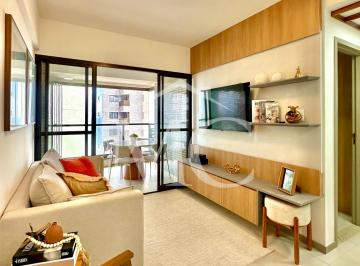 Apartamento de 1 quarto, Salvador · Apartamento 1/4 Mobiliado e Decorado, Andar Alto com Vista Mar | 43m | Jaguaribe
