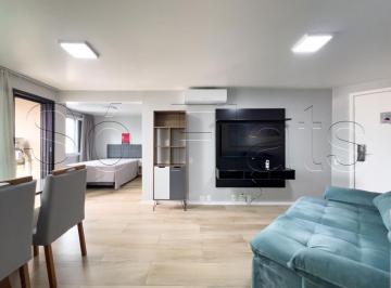 Apartamento · 37m² · 1 Quarto · 1 Vaga · Jardim Paulista, São Paulo: Flat Fortune Mobiliado na Rua Haddock Lobo