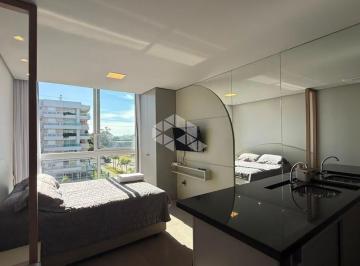 Apartamento · 26m² · 1 Quarto · 1 Vaga · oft Mobiliado e Decorado com Box de Garagem na Central de Atlântida - Xangri-Lá/RS