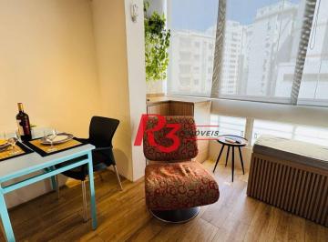 74ea5c8524619e372afe1487d4240cdbf678bfad · Studio com 1 dormitório para alugar, 34 m² por R$ 4.000,00/mês - Boqueirão - Santos/SP