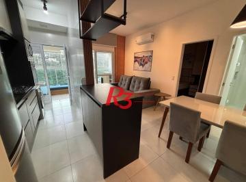 5fdbcfca1c2025370304d737d7461d00e68d7d7a · Apartamento com 1 dormitório à venda, 50 m² por R$ 585.000,00 - José Menino - Santos/SP