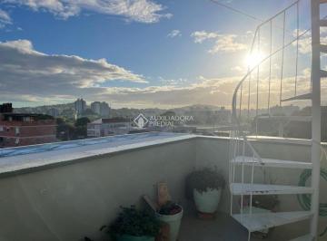 Apartamento · 111m² · 3 Quartos · 1 Vaga · Cobertura de 2 dormitórios com garagem a venda no bairro Cristal