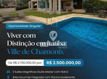 Casa · 338m² · 3 Quartos · 5 Vagas · Casa para venda em Ville Chamonix de 338.00m² com 3 Quartos, 3 Suites e 5 Garagens