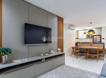 Sala estar · Apartamento Mobiliado com 3 Suítes e 3 Vagas para Aluguel em Jurerê Internacional