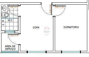 dda6ea0fd1d10c9b3a72a45b65f348507f70db8d · Apartamento com 1 dormitório para alugar, 28 m² por R$ 1.118,00/mês - Centro - Taubaté/SP