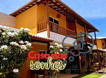 Casa · 167m² · 3 Quartos · 2 Vagas · Casa de Praia de Luxo em Condomínio Exclusivo em Itacimirim, Camaçari-BA: 3 Suítes, Varanda, Jacuzzi