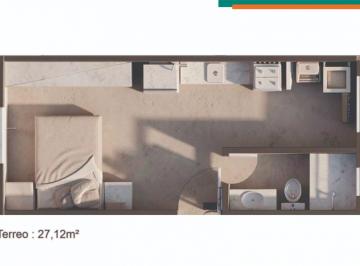 PLANTA APTO TERREO · Apartamento a venda no Jardim Esmeralda, São Paulo, SP, com 27,12 m² de área construída, 1 dormitóri