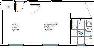 Apartamento · 34m² · 1 Quarto · Apartamento para alugar em Centro de 34.00m² com 1 Quarto